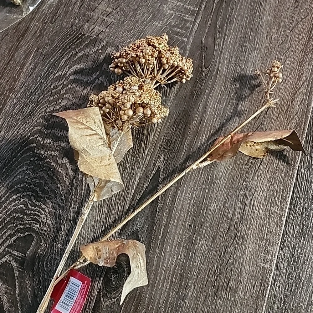 5x gold & silver Ashland faux floral Stems